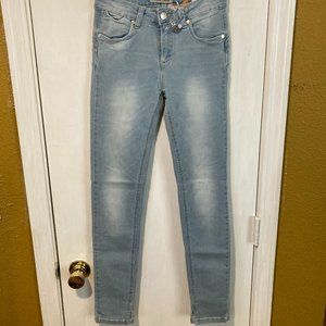 Morris Luxury women's size 40 IT finger pocket pouch easy fit skinny jeans 24x30